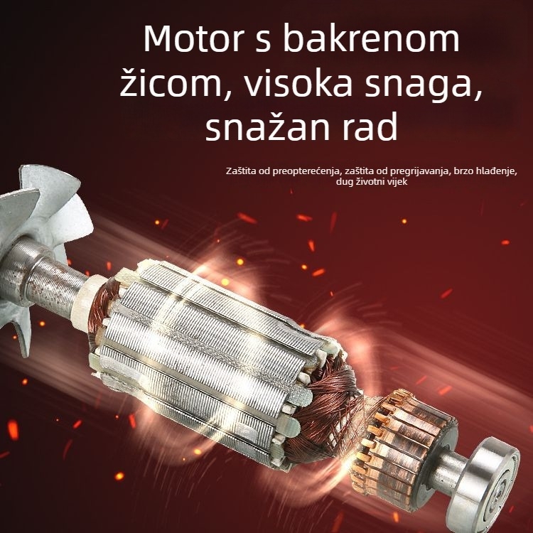 Stroj za obradu drveta s regulacijom brzine, višenamjenski električni alat za podrezivanje, frezanje i bušenje rupa; 220V napajanje; stolarija serija