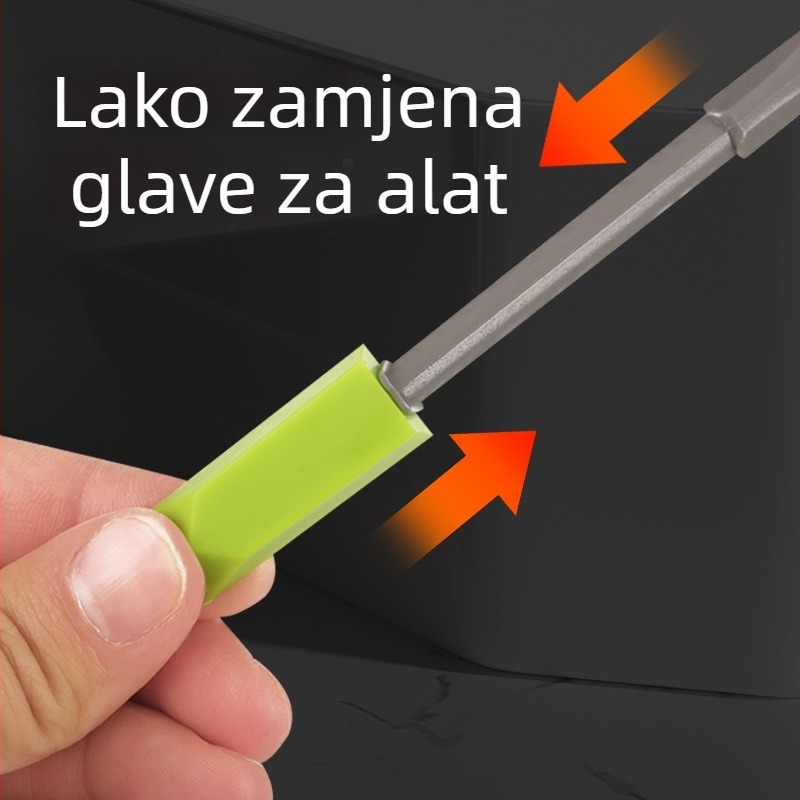 Desetokomponentni set strugalica za ljepilo s više kutova, za čišćenje spojeva i uklanjanje ostataka ljepila – Accent Tools