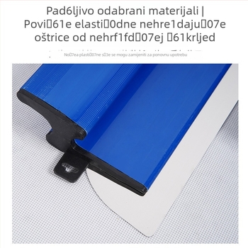 Špatula za špakiranje od nehrđajućeg čelika za niveliranje zidova, malter i cement