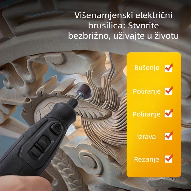 Deli baterijska litij-ionska električna brusilica za graviranje nefrita, regulacija brzine, poliranje i rezanje, 130W, 380V