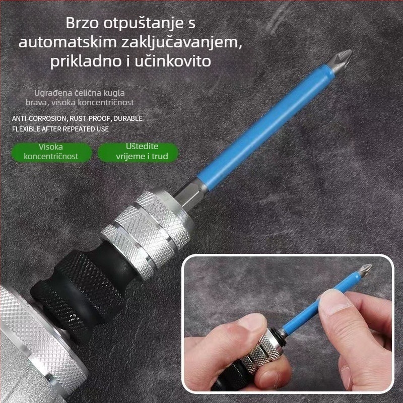 Adapter za električni ključ – univerzalni dodaci, teleskopska elastična kućišta, marka Lm, materijal: kromomolibden čelik