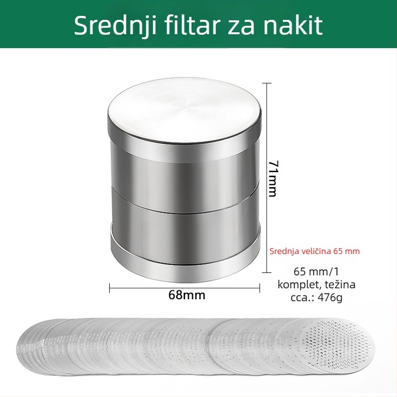 Nerđajući čelik dijamantno sito za drago kamenje – sito za slobodne kamenje i mjerni kamen, alat za nakit