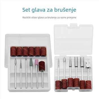 Set polirnih glava za manikuru s brusnim prstenovima, pribor za električni manikir/grinder, marka Record Work, model Other, za druge primjene