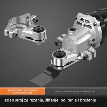 Kutna brusilica — sveobuhvatni alat za obradu drveta, višenamjenski električni brus s glavom za konverziju i električno dlijeto