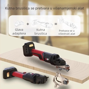 Kutna brusilica — sveobuhvatni alat za obradu drveta, višenamjenski električni brus s glavom za konverziju i električno dlijeto