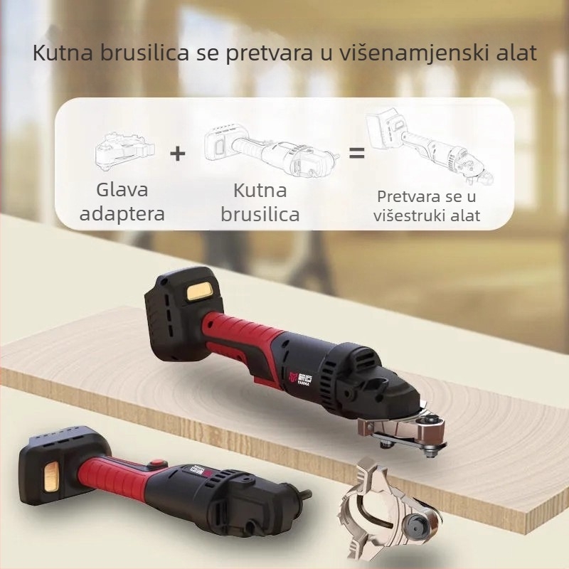 Kutna brusilica — sveobuhvatni alat za obradu drveta, višenamjenski električni brus s glavom za konverziju i električno dlijeto