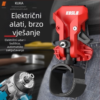 Remen za elektrikare s dvostrukim zatvaračem i brzim oslobađanjem, prijenosni držač alata na struku, ABS materijal