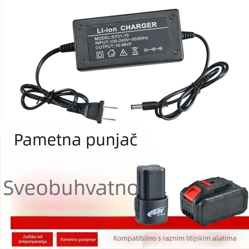 QITA 21V univerzalni brzi punjač za alate s baterijom — plastično kućište