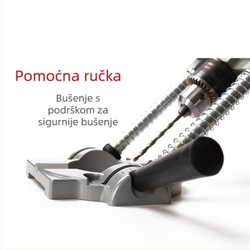 Držač bušilice od aluminijske legure za ručne električne bušilice — univerzalna, višenamjenska okretna ploča za obradu drveta i precizno bušenje
