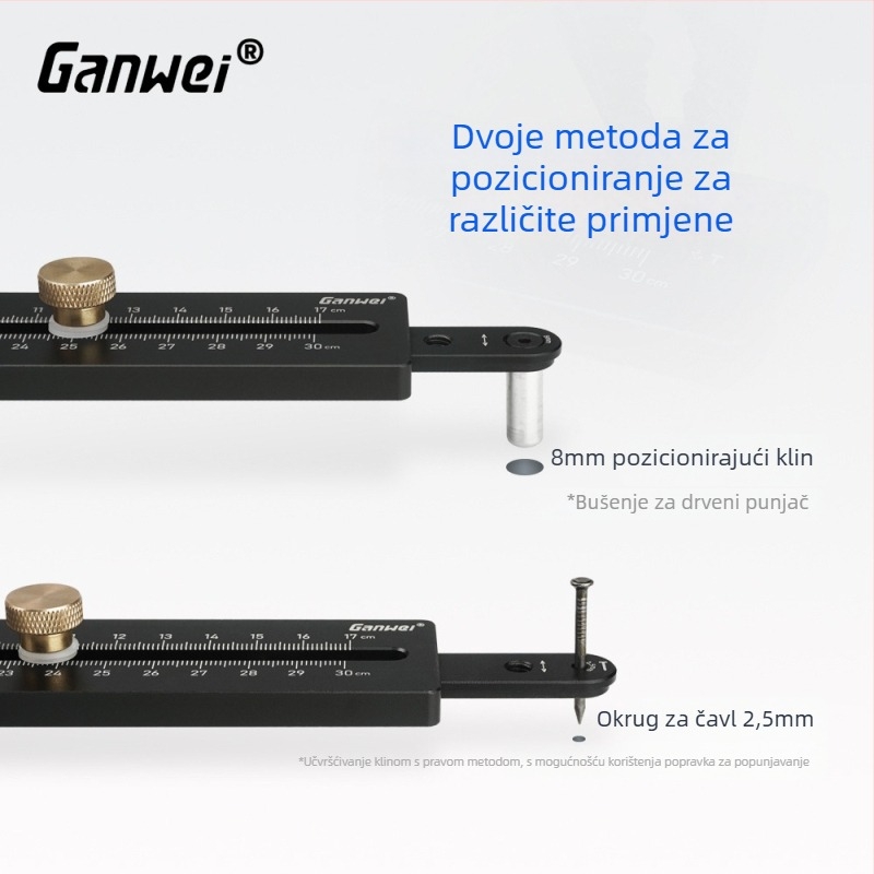 CNC aluminijska legura — baza za frezanje za podrezivanje, kružni otvor za gitarni zvučnik — alat za obradu drva