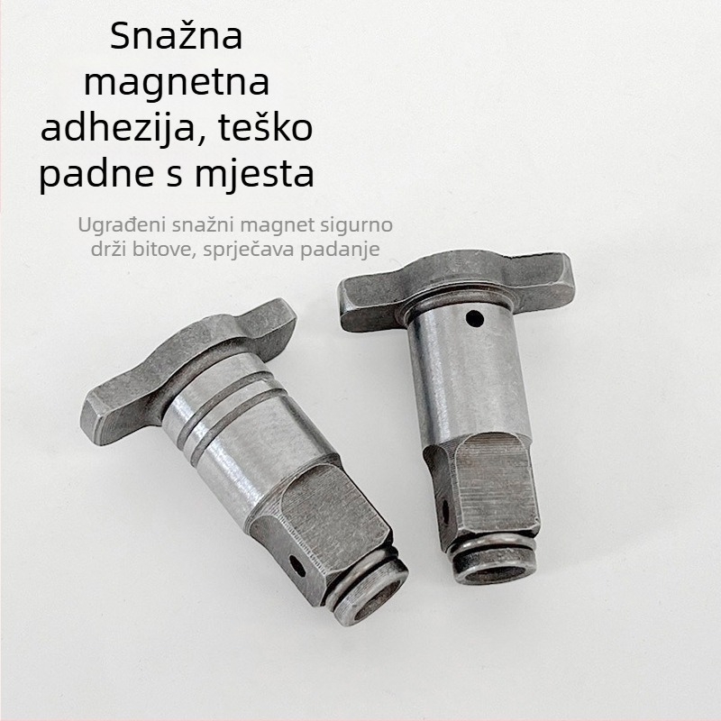 Električni ključ adapter glava s dvostrukom namjenom, četverokutni vrat, T-oblik vrat, višenamjenski adapter za bitove
