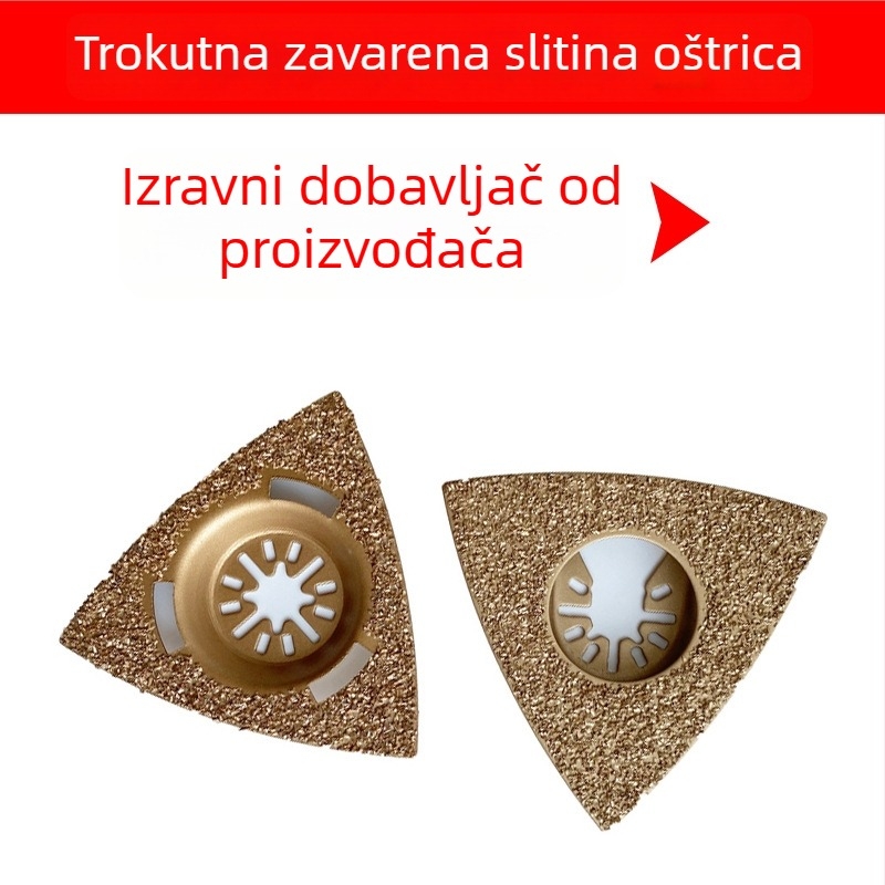 UNT Ploča za oscilirajući alat – ploča od legure za brušenje i rezanje, trokutasta ploča od legure