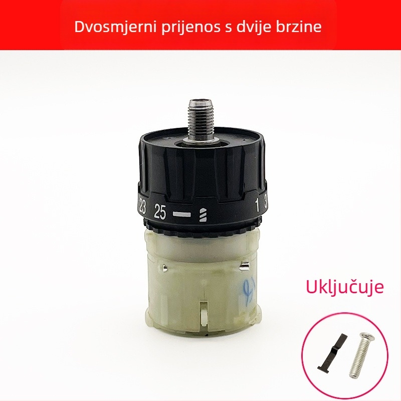 Reduktor za bušilicu – dvostruka brzina, kompatibilan s Brushed/Brushless, 12V/16,8V/21V, metal + plast