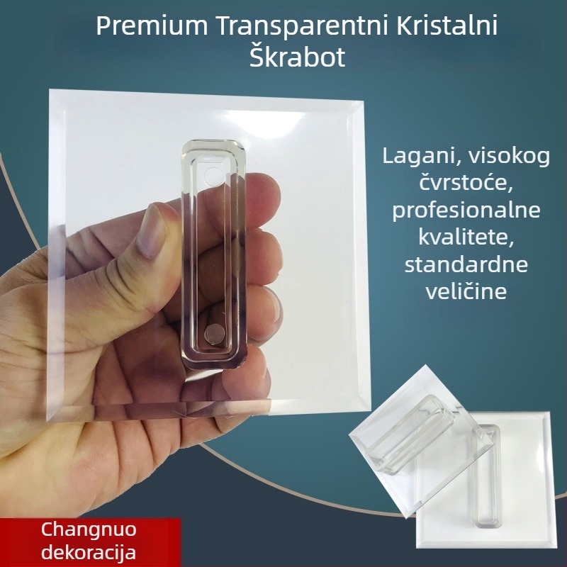 Prozirni višenamjenski alat za skrapanje — plastični i akrilni, brušenje velura, za slikanje, model 806TA, marka Class High