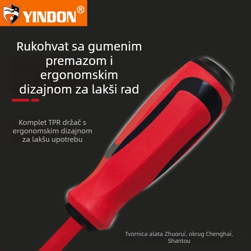 Industrijski razred magnetski izolirani odvijač set s križnim i ravnim glavama, 1000V visokog napona, karbonska čelika