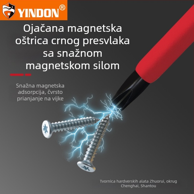Industrijski razred magnetski izolirani odvijač set s križnim i ravnim glavama, 1000V visokog napona, karbonska čelika