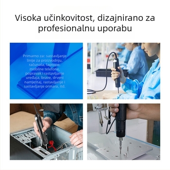 Električna odvijač s bezčetkastim motorom, 220V, priključna, naprijed-nazad, više brzina, brzo zamjenjivo čahura