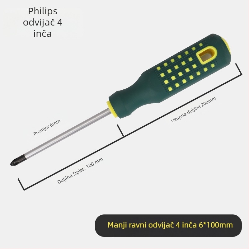 Yu shun set odvijača s Phillips, ravnim, trokutastim, U-oblikom i vrhom s cvjetnom glavom; karbonska čelika, 0,1 kg; 360 komada