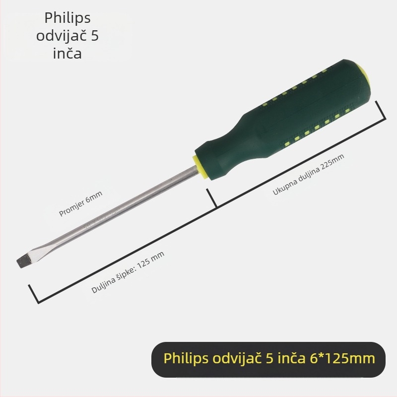 Yu shun set odvijača s Phillips, ravnim, trokutastim, U-oblikom i vrhom s cvjetnom glavom; karbonska čelika, 0,1 kg; 360 komada
