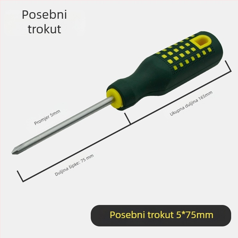 Yu shun set odvijača s Phillips, ravnim, trokutastim, U-oblikom i vrhom s cvjetnom glavom; karbonska čelika, 0,1 kg; 360 komada