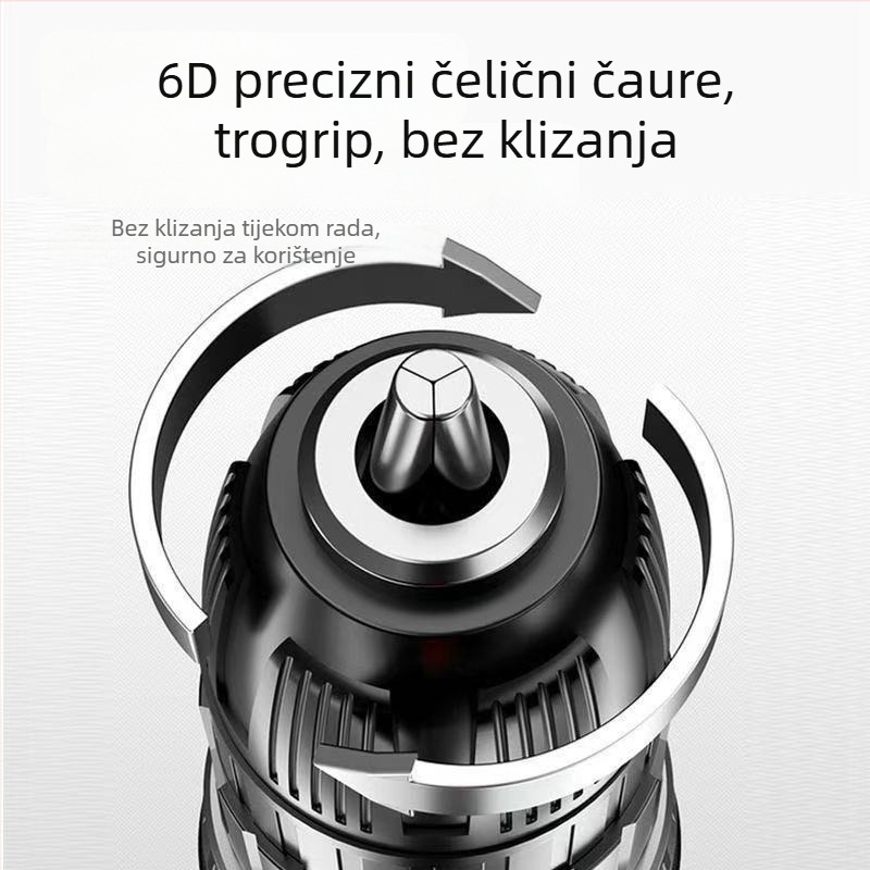 King bodi ručna električna bušilica s litijskom baterijom, 18-21 V, pištolna drška, dvije brzine, mandrina s tri čeljusti
