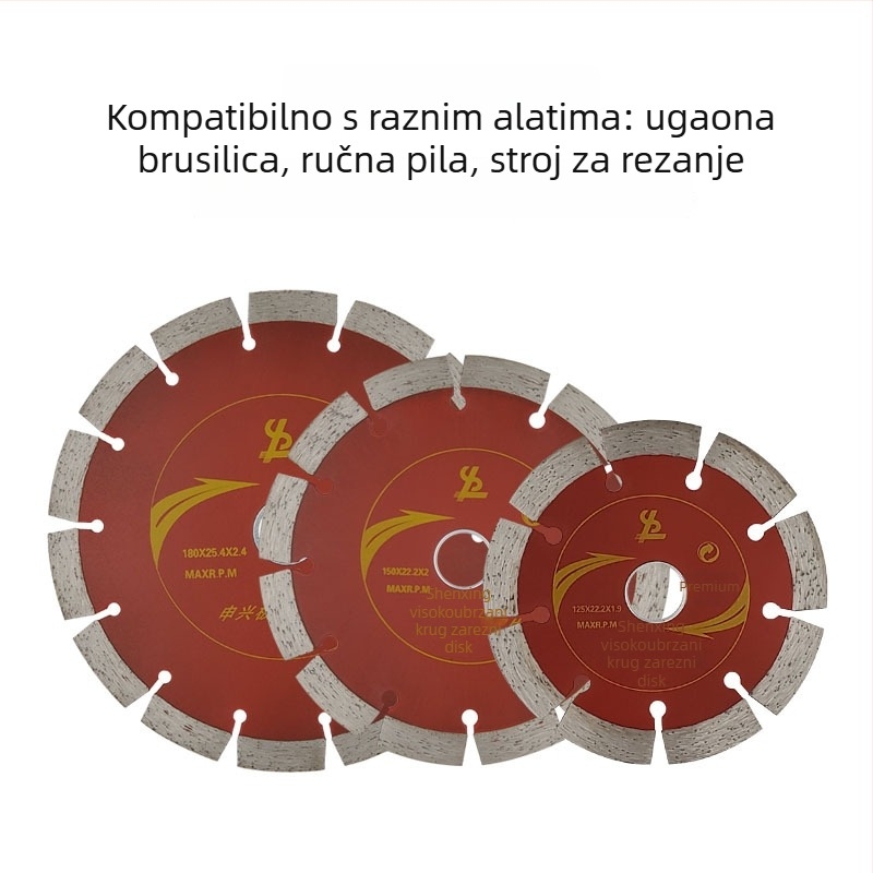 Diamantski disk za rezanje kamena, suho rezanje, sinterirani dijamantni vezivi, težina 0.3