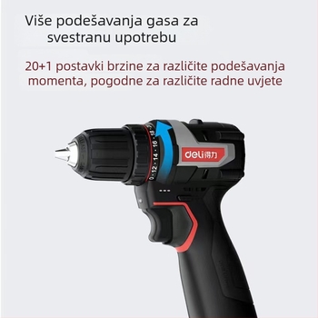 Bežična bušilica bez četkica s Li‑ion baterijom, pištoljska ručka, brzo pričvršćivanje čahure, neprekidna regulacija brzine – do 48V, za kućnu bušenje i vijađenje