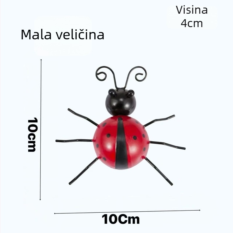 Željezni ukras s motivom bubamare – stolni i zidni, pastoralni stil, metal (Typc-202479)