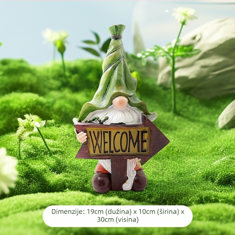 Vrtna svjetleća figura od smole May Hong – dekorativni komad od smole, kategorija Resin Crafts, pakiranje: obična