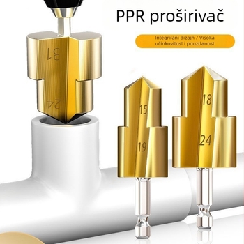 PPR vodovodni vrtl s vrhom, bušilica za plastične cijevi, alat za proširivanje otvora za vodoinstalatera i električara