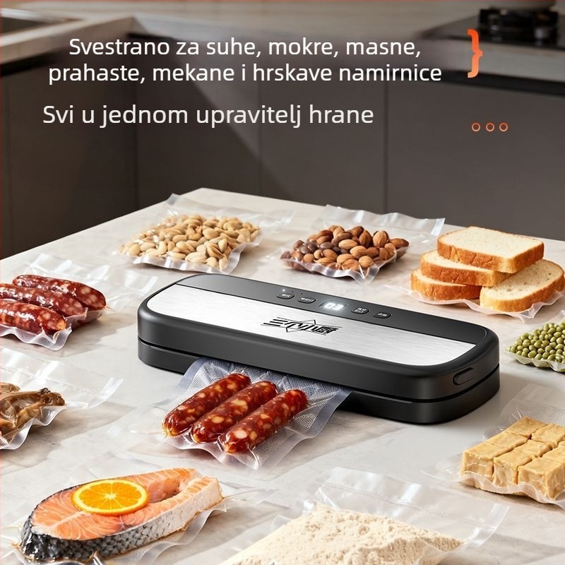 Potpuno automatski vakuumski zatvarač, suho i mokro dvostruko korištenje, FK-7909, 135W, 220V, ABS kućište