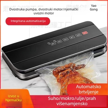 Potpuno automatizirani komercijalni vakuumski stroj za pakiranje hrane, kompaktni kućni vakuumski zatvarač