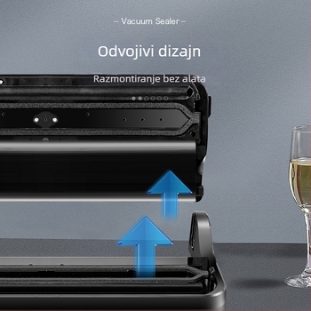 Vakuumski aparat za pakiranje hrane, ABS kućište, 110W, 220V, Model 01, Kapacitet preko 2000 mL