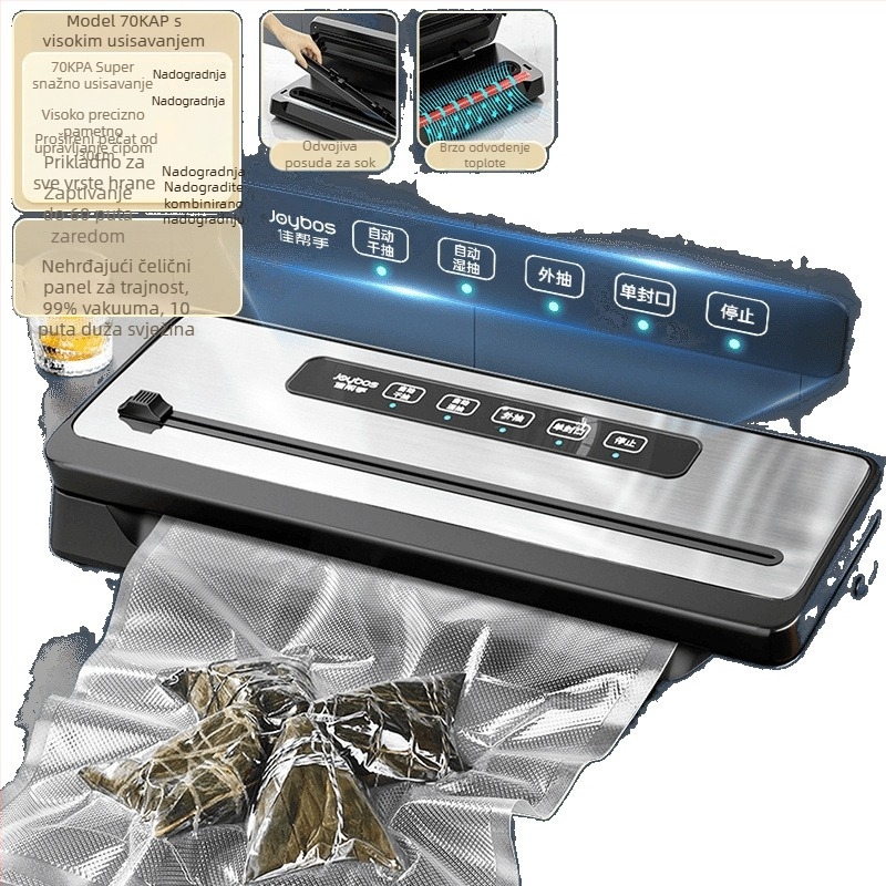 Vakuumska mašina za pečaćenje, potpuno automatska, za kućnu i poslovnu upotrebu ambalaže hrane