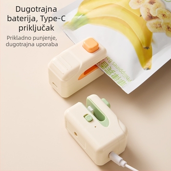 Klip za zatvaranje vrećica – kompaktni plastični zatvarač sa toplinskim zavarivanjem, mogućnost otiska logotipa, prilagođena obrada