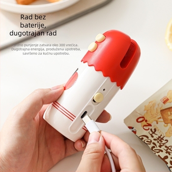 Tri ujedinjena prenosna vakuumska mašinca za kućno pakiranje hrane — Marka: Yili, Model: YL021, Pakiranje: 100 kom./kutija, Stil: Moderan minimalistički