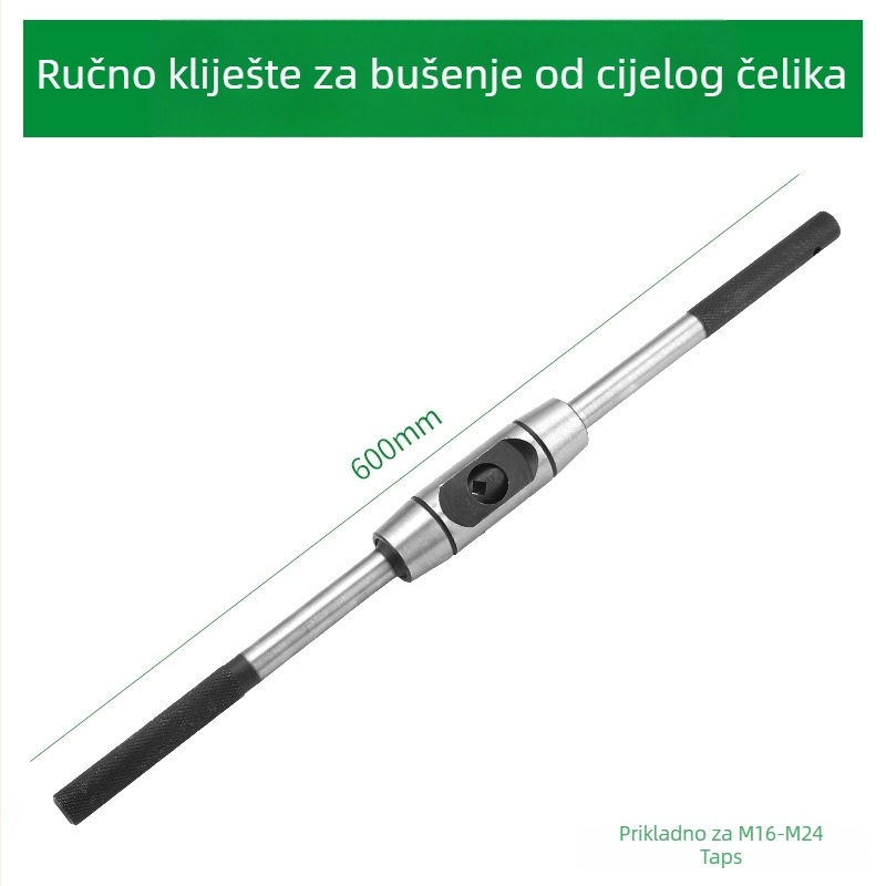 Ključ za navoj s hrapovim mehanizmom, sve konstrukcije, podesiva, kromirana, 45# čelik, ravna ručka