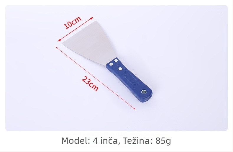Špachtla za malter s nehrđajućim čeličnim listom i ručkom, Meng Chunlei, za zidove