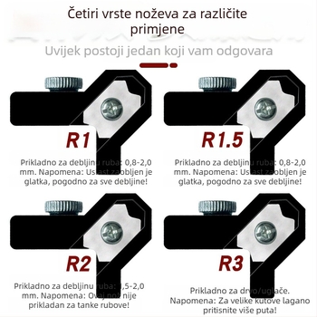 Bodu ručni alat za rubove s lukom za drvo - ručna glodalica, alat za zaobljenje rubova