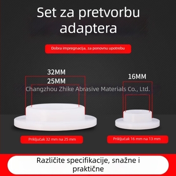 Adapter za frezu s dijamantnim unutarnjim kućištem, redukcijski umetak i podloška za otvore