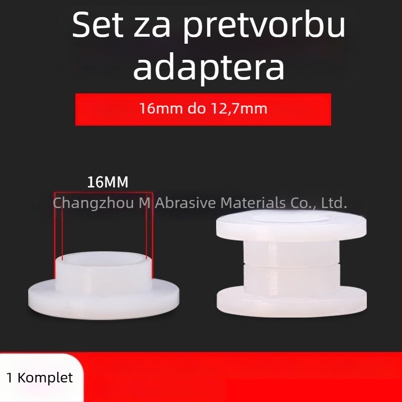 Adapter za frezu s dijamantnim unutarnjim kućištem, redukcijski umetak i podloška za otvore