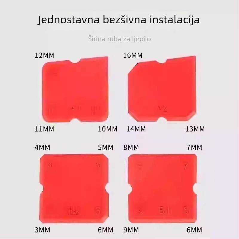 Silikonski scraper za završne šavove stakla, za vrata i prozore. Značka: Friendly; Model: Flat knife; Glavno tržište: Oceanija