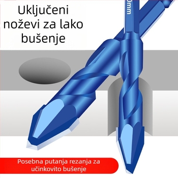Suhi bušački bit s ekscentričnom wolframovom čeličnom legu za keramiku, staklo, beton i metal — otvaranje rupa, Su Jin Tools