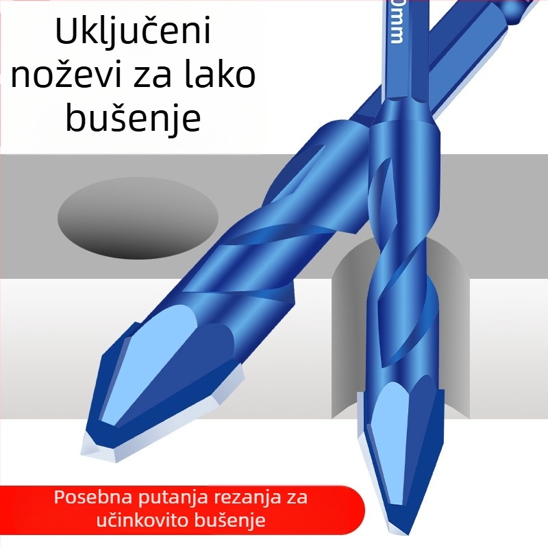 Suhi bušački bit s ekscentričnom wolframovom čeličnom legu za keramiku, staklo, beton i metal — otvaranje rupa, Su Jin Tools