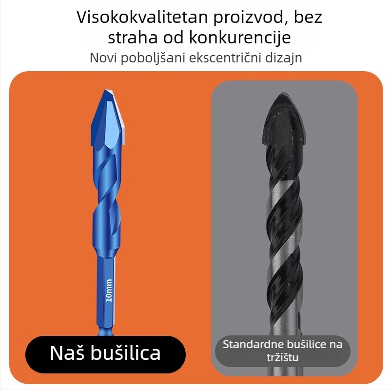 Suhi bušački bit s ekscentričnom wolframovom čeličnom legu za keramiku, staklo, beton i metal — otvaranje rupa, Su Jin Tools