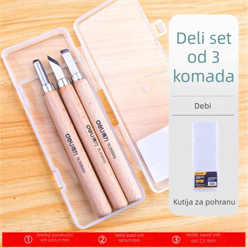 Set noževa za drvorezbarstvo – Ručno izrađeni, alati za korijen rezbarenje i drvo, model DL359012, brend Effective, mogućnost prilagodbe