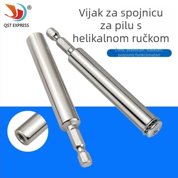 Produžni štap za pilu sa šesterokutnim držačem — spojni štap za mini listove, Marke QST EXPRESS, Materijal Purple sandalwood