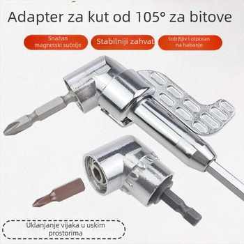 Nigao Aluminijski nastavak za bušilicu – ugaoni adapter s univerzalnom spojem i šesterokutnim bitom – profissionalni nastavci za ključe