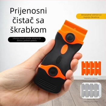 Višenamjenska plastična špatula-skraper za uklanjanje ljepila, čišćenje silikona za staklo i podna strugalica | Brand: Neck strength