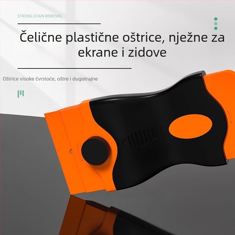 Višenamjenska plastična špatula-skraper za uklanjanje ljepila, čišćenje silikona za staklo i podna strugalica | Brand: Neck strength